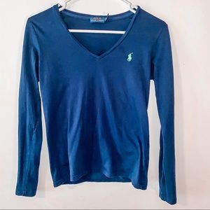 Polo Ralph Lauren Long Sleeve Shirt Navy Blue S